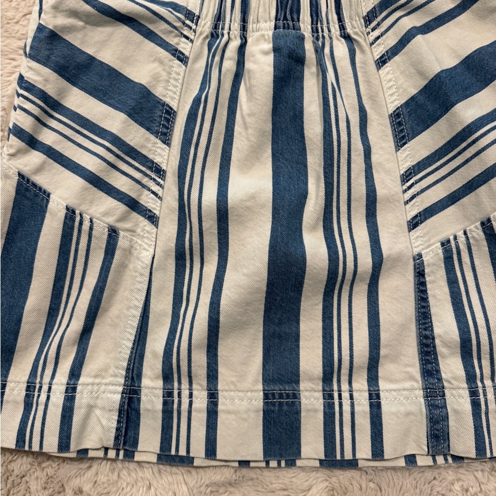 Striped Blue and White denim top - Picture 4 of 9